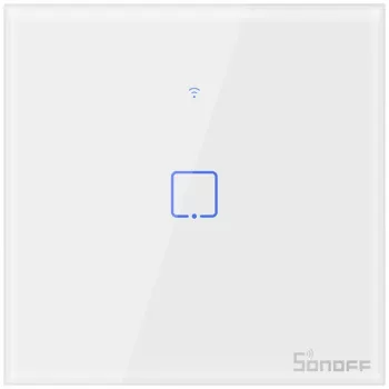 Intrerupator Smart cu Touch Wifi + RF 433 Sonoff T1 EU TX 1 canal 