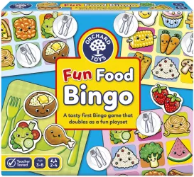 Joc educativ Bingo distractiv cu alimente 