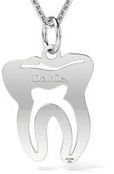 Colier din argint model Dintisor 