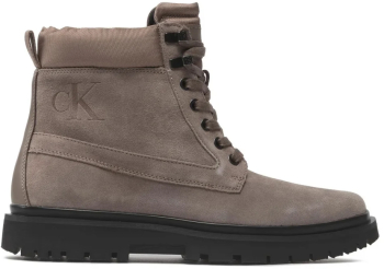 Bocanci de piele intoarsa Calvin Klein Jeans YM0YM00270 Bej 43 EU