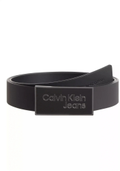 Curea din piele Calvin Klein Jeans K50K510161 110 cm Negru 