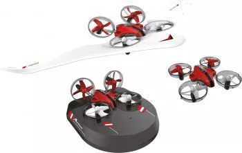 Drona mini Air Genius 3 in 1 aer apa sol / Gyroscop pentru stabilitatea zborului / Lumina LED / 3 viteze / Flip 360 / 2.4 Ghz / 8+ 