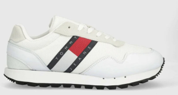 Pantofi Tommy Jeans Retro Runner Ess EM0EM01081 Alb 43 EU 