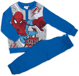 Pijama maneca lunga Spiderman SPI0271 Albastru 7 ani 122 CM 