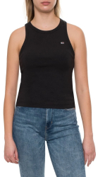 Tricou Dama fara maneci DW0DW12548 Slim Fit Negru L INTL 