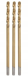 Burghiu pentru metal nitrura de titan 3 buc 2 mm Jufisto 