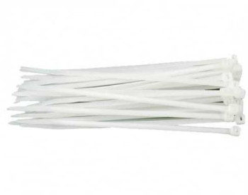 Coliere plastic 2.5x80mm 100buc alb Well 
