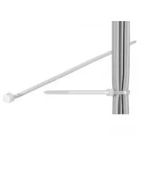 Coliere plastic strangere cabluri 292x3.5 mm transparent 100buc fixPoint 