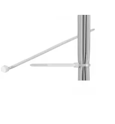 Coliere plastic strangere cabluri 310x4.8mm transparent 100buc fixPoint 