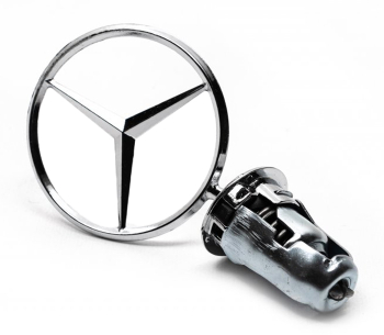 Emblema Mercedes Benz star montare capota 133mm 