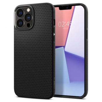 Husa pentru iPhone 13 Pro - Spigen Liquid Air - Matte Black 