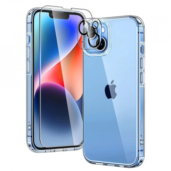 Husa pentru iPhone 14 Plus + Folie - ESR Project Zero - Clear 