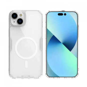 Husa pentru iPhone 15 Plus - Nillkin Nature TPU MagSafe Case - Transparent 