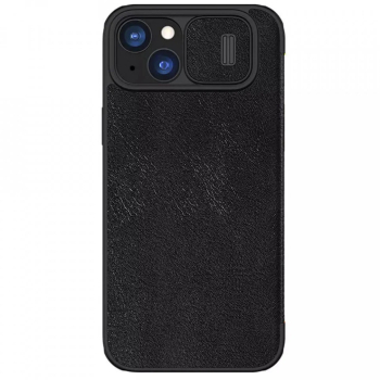 Husa pentru iPhone 15 Plus - Nillkin QIN Leather Case - Black 