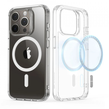 Husa pentru iPhone 15 Pro - ESR Classic Hybrid HaloLock - Clear 