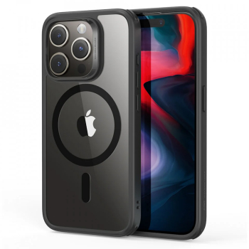 Husa pentru iPhone 15 Pro Max - ESR Classic Hybrid HaloLock - Clear Dark Blue 