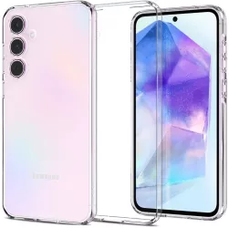 Husa pentru Samsung Galaxy A55 5G - Spigen Liquid Crystal - Clear 