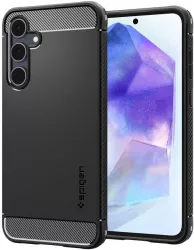 Husa pentru Samsung Galaxy A55 5G - Spigen Rugged Armor - Black 