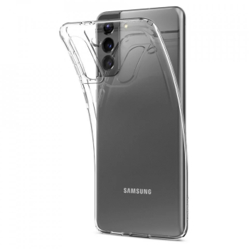 Husa pentru Samsung Galaxy S21 5G - Spigen Liquid Crystal - Clear 