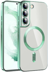 Husa pentru Samsung Galaxy S21 FE 5G - Techsuit Luxury Crystal MagSafe - Light Green 