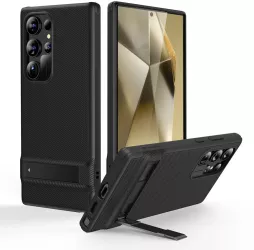 Husa pentru Samsung Galaxy S24 Ultra - ESR Air Shield Boost Kickstand - Black 