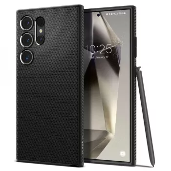 Husa pentru Samsung Galaxy S24 Ultra - Spigen Liquid Air - Matte Black 