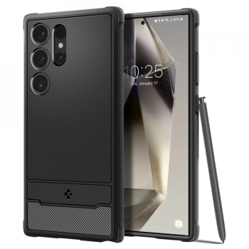 Husa pentru Samsung Galaxy S24 Ultra - Spigen Rugged Armor - Black 