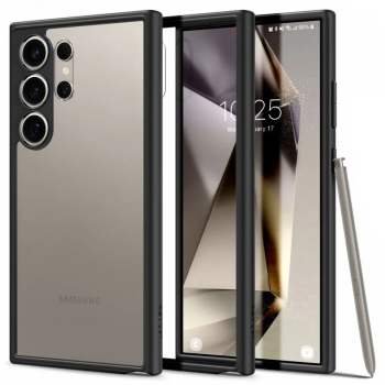 Husa pentru Samsung Galaxy S24 Ultra - Spigen Ultra Hybrid - Matte Black 