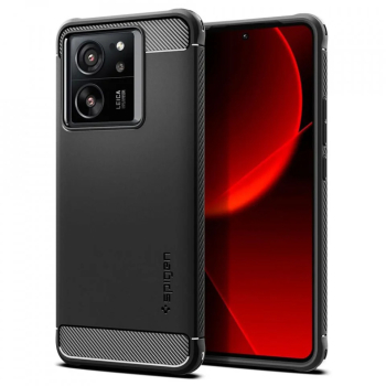 Husa pentru Xiaomi 13T / 13T Pro - Spigen Rugged Armor - Black 