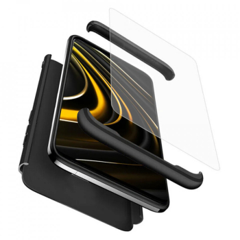 Husa pentru Xiaomi Poco M3 + Folie - GKK 360 - Black 