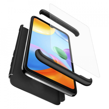 Husa pentru Xiaomi Redmi 10C + Folie - GKK 360 - Black 