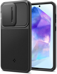 Husa Samsung Galaxy A55 5G - Spigen Optik Armor - Black 