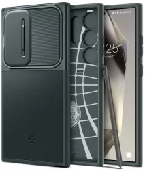 Husa Samsung Galaxy S24 Ultra - Spigen Optik Armor - Abyss Green 