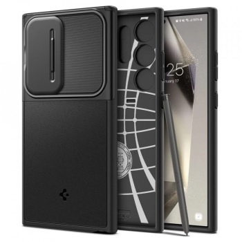 Husa Samsung Galaxy S24 Ultra - Spigen Optik Armor - Black 