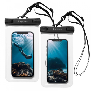 Husa universala pentru telefon set 2 - Spigen Waterproof Case A601 - Clear 