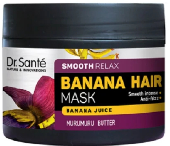 Masca antistatica si netezire intensa cu banane si unt de murumuru Dr. Sante 300 ml 