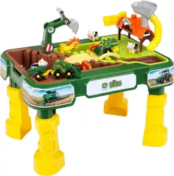 Masuta de joaca cu apa si nisip 2 in 1 - Ferma  John Deere 