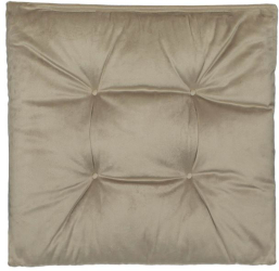 Perna bej pentru scaun imitatie catifea patrata 38x38x4 