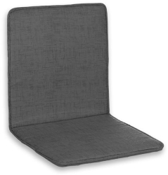 Perna gri subtire pentru scaun cu spatar cu doua fete elastic de prindere 43x87x2.5 cm 