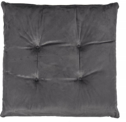 Perna pentru scaun imitatie catifea patrata 38x38x4 gri 