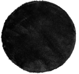 Perna scaun imitatie blana neagra rotunda diametru 38 cm 