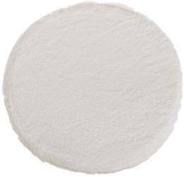 Perna scaun imitatie blana rotunda diametru 38 cm alb 