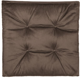 Perna scaun imitatie catifea patrata 38x38x4 maro 