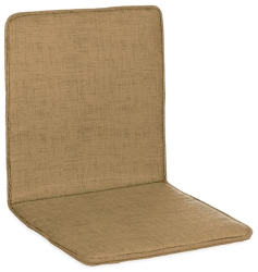 Perna subtire pentru scaun cu spatar cu doua fete elastic de prindere 43x87x2.5 cm bej 