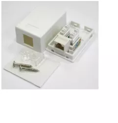 Priza simpla UTP cat5 RJ45 neecranat pe tencuiala Well 