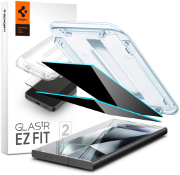Folie pentru Samsung Galaxy S24 Ultra set 2 - Spigen Glas.tR EZ FIT - Privacy 