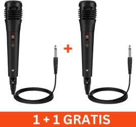 Microfon cu fir MIC544 dinamic jack 6.5mm karaoke 1+1 gratis 