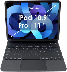 Tastatura magnetica cu Touchpad Timfinity® pentru iPad Pro 11 si iPad Air 10.9& conexiune Bluetooth Wireless iluminare RGB d 