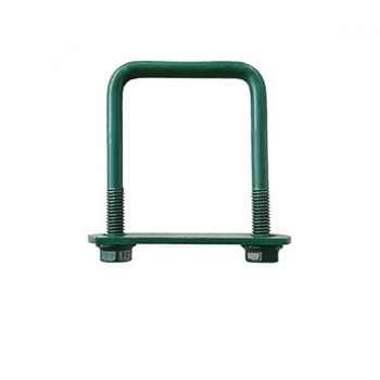 Brida prindere panou gard stalp rectangular 60X40 verde 