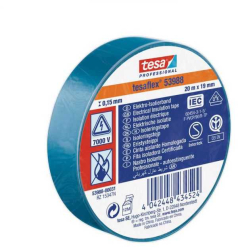 Banda izolatoare TESAFLEX 20m albastru Tesa 